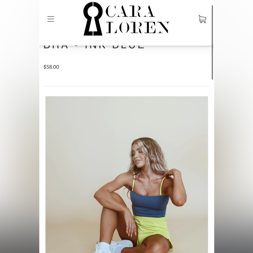 Tube top longline bra Cara Loren